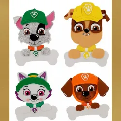 Paw Patrol Rockey,Rubble,Everest,Zuma