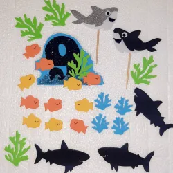 Temática para cake fondo marino