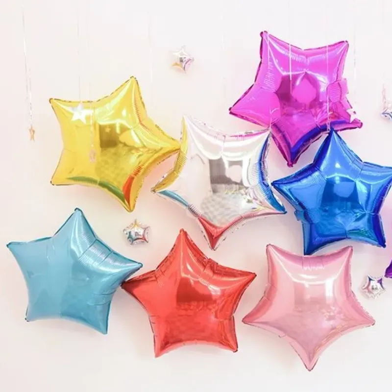 Globo estrella azul claro 10"