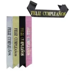 Banda Feliz cumpleaños negra