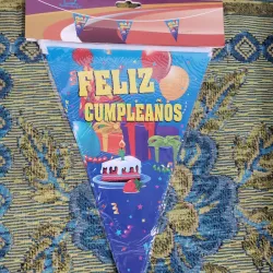 Banderines feliz cumpleaños 3m