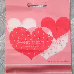 Bolsa de regalo Sweet Heart rosada