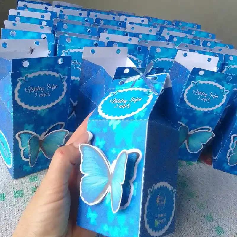 Cajitas para confituras con lazo personalizadas 