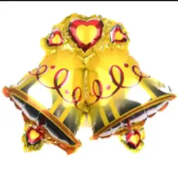 Globo Campanas navideñas 30cm