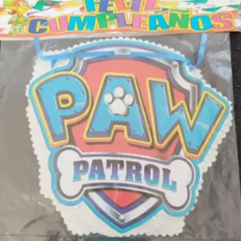 Cartel felicidades Paw Patrol 