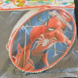 Cartel Felicidades Spiderman 