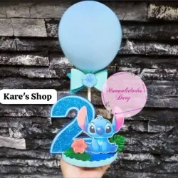 Centro de mesa con portaglobos (# en 2d)