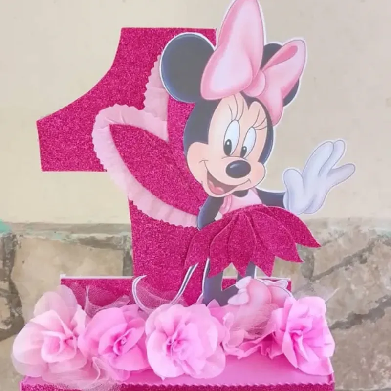 Centro de mesa de número 20cm