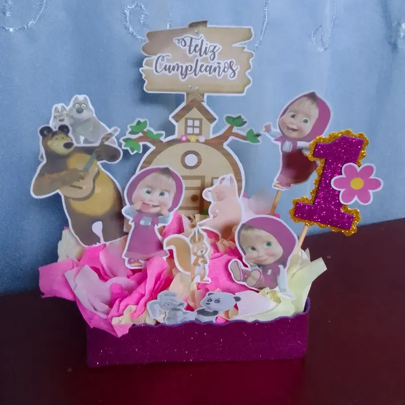 Centro de mesa cuadrado 12cm