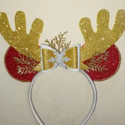 Cintillo reno navideño 