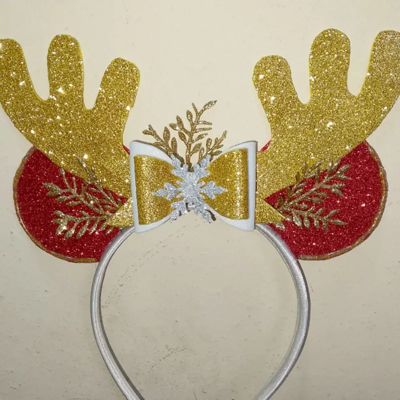 Cintillo reno navideño 