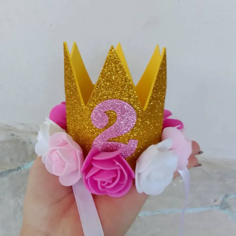 Corona de foami rosas