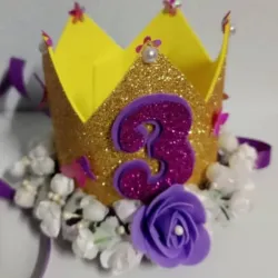 Corona de foami rosas