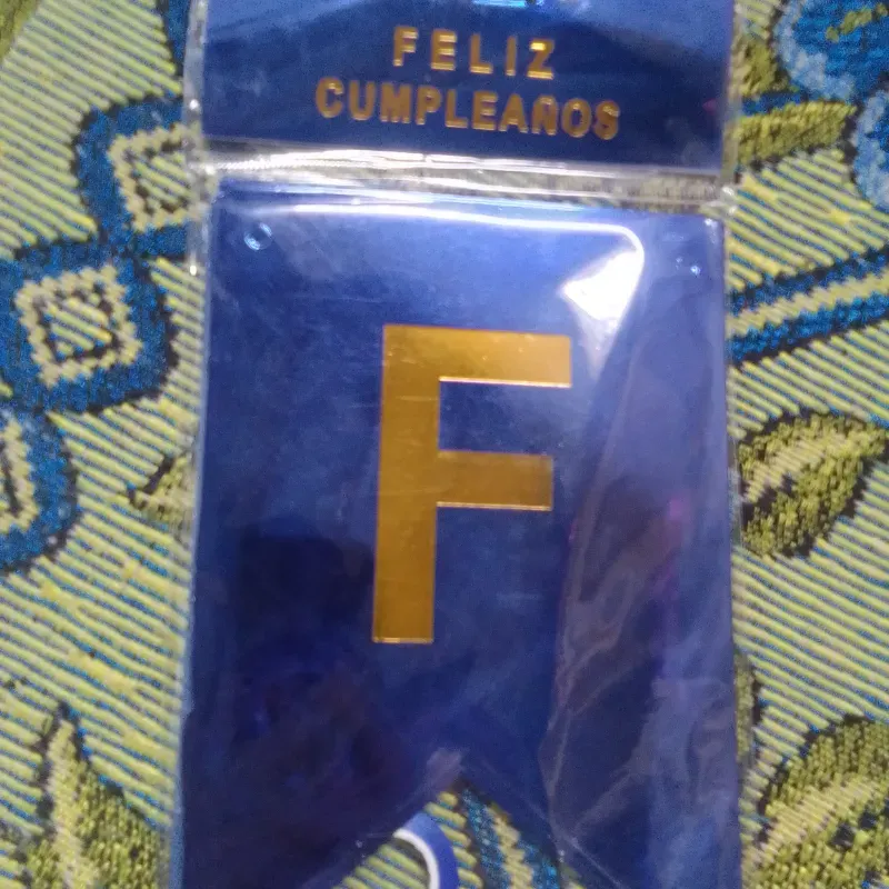 Feliz cumpleaños original azul fuerte