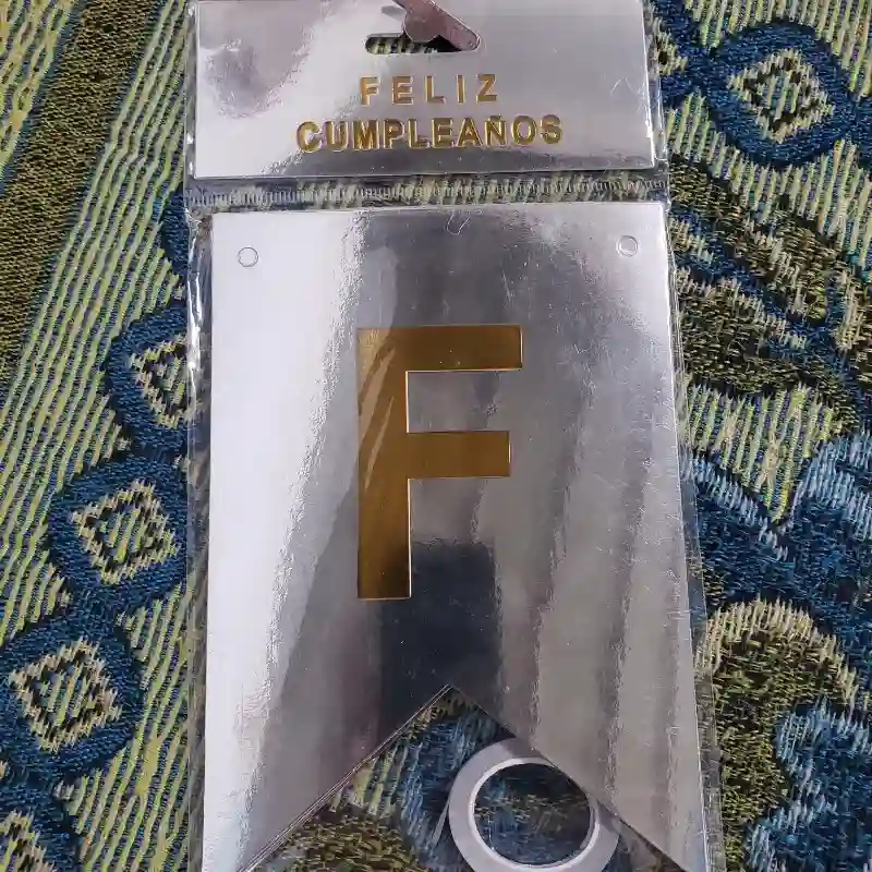 Feliz cumpleaños original plateado
