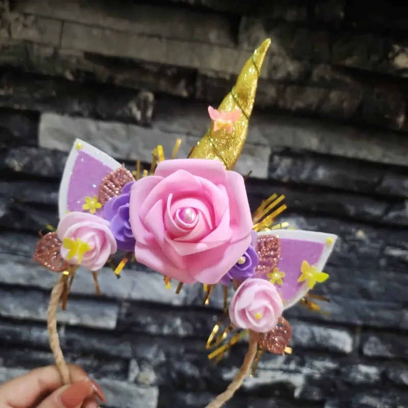 Cintillo unicornio personalizado 