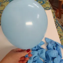 Globo azul claro 12"