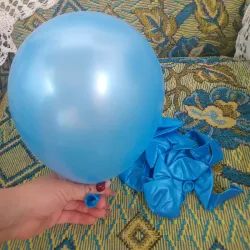 Globo azul medio 9"