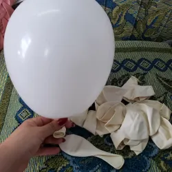 Globo blanco 12"