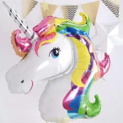 Globo cabeza Unicornio 25"