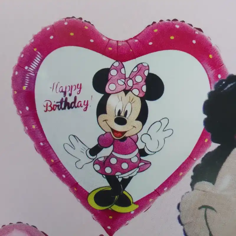 Globo corazón Minnie 18"