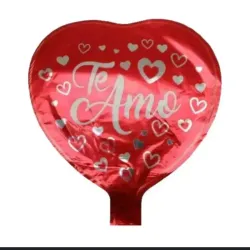 Globo corazón Te amo 10" rojo