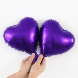 Globo corazón violeta 10"