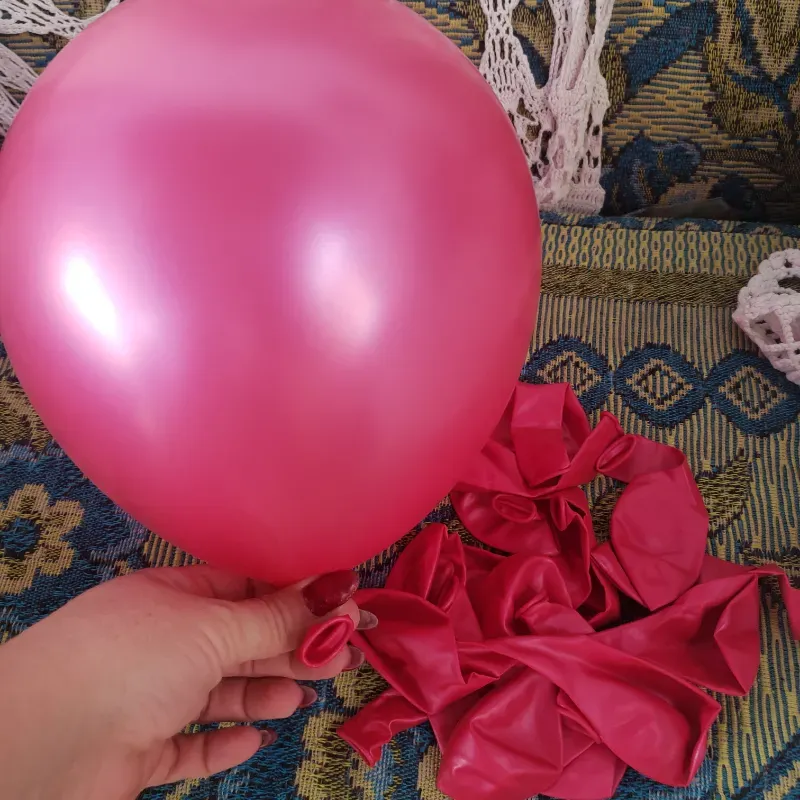 Globo cromado fucsia 9"