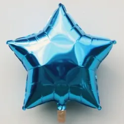 Globo estrella azul claro 18"