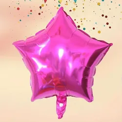 Globo estrella fucsia 18"