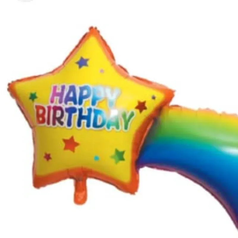 Globo estrella happy birthday 16"