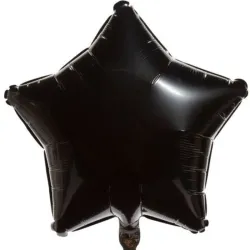 Globo estrella negra 18"