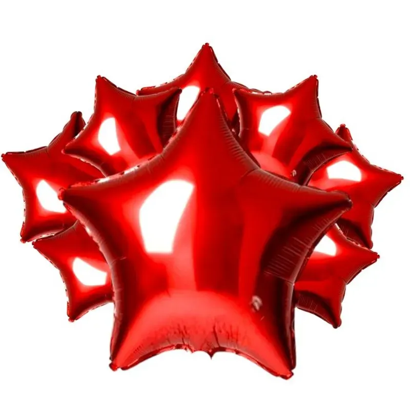 Globo estrella roja 10"