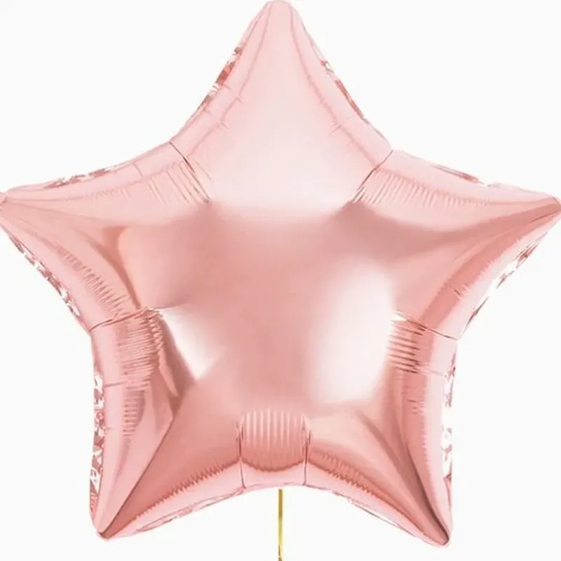 Globo estrella rosa oro 18"