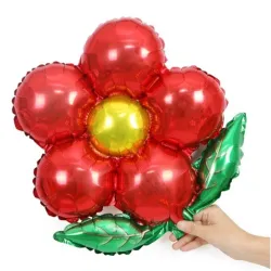Globo flor roja