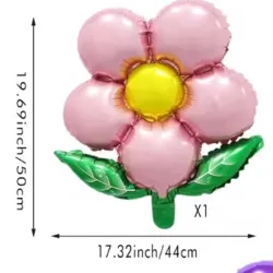 Globo flor rosado claro