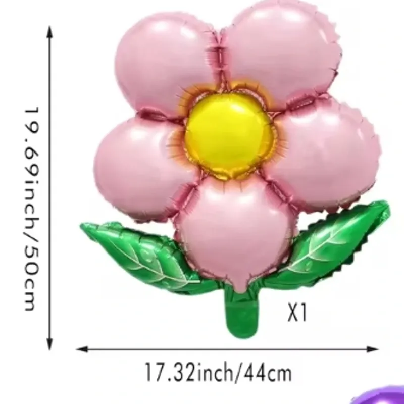 Globo flor rosado claro
