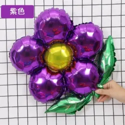 Globo flor violeta
