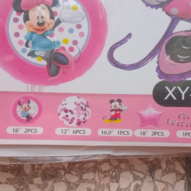 Kit temático de decoración Minnie Mouse