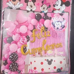 Kit temático de decoración Minnie Mouse (52 artículos)
