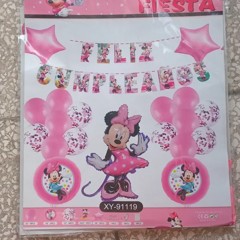 Kit temático de decoración Minnie Mouse