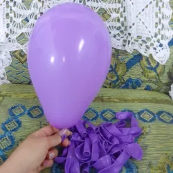 Globo mate morado 7"