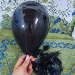 Globo mate negro 7"