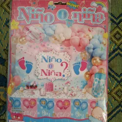 Kit temático de decoración Baby Shower (60 artículos)