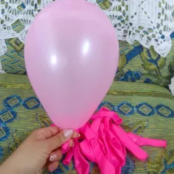Globo mate rosado 7"