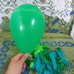 Globo mate verde 7"