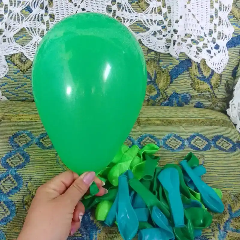 Globo mate verde 7"