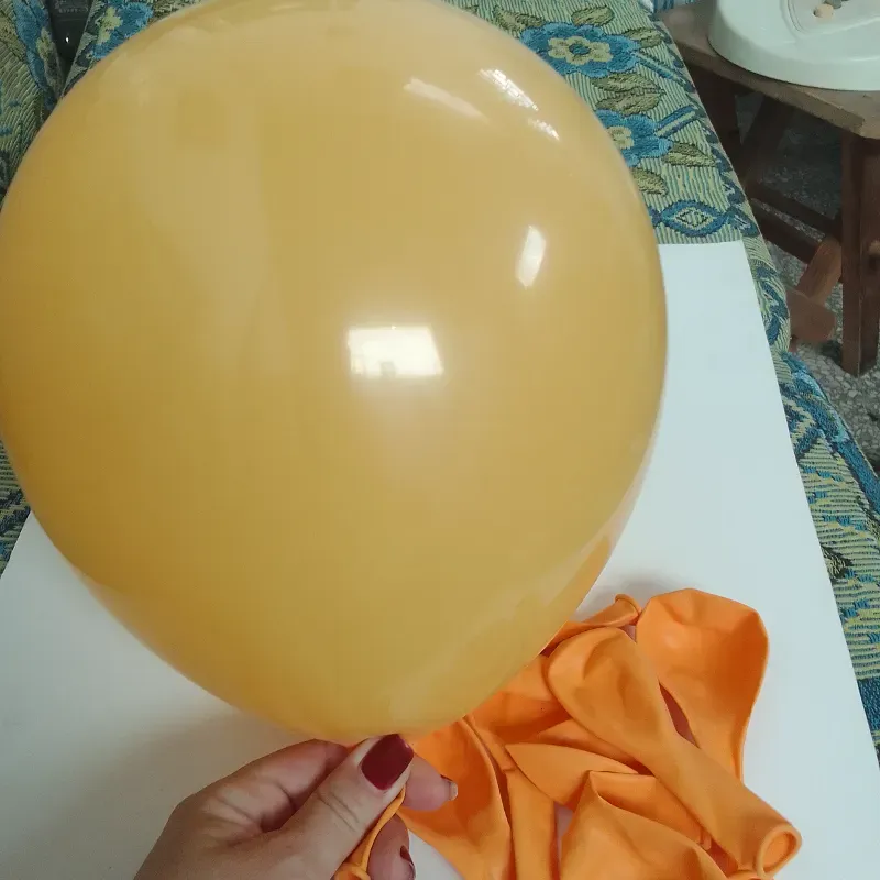 Globo naranja pastel 12"