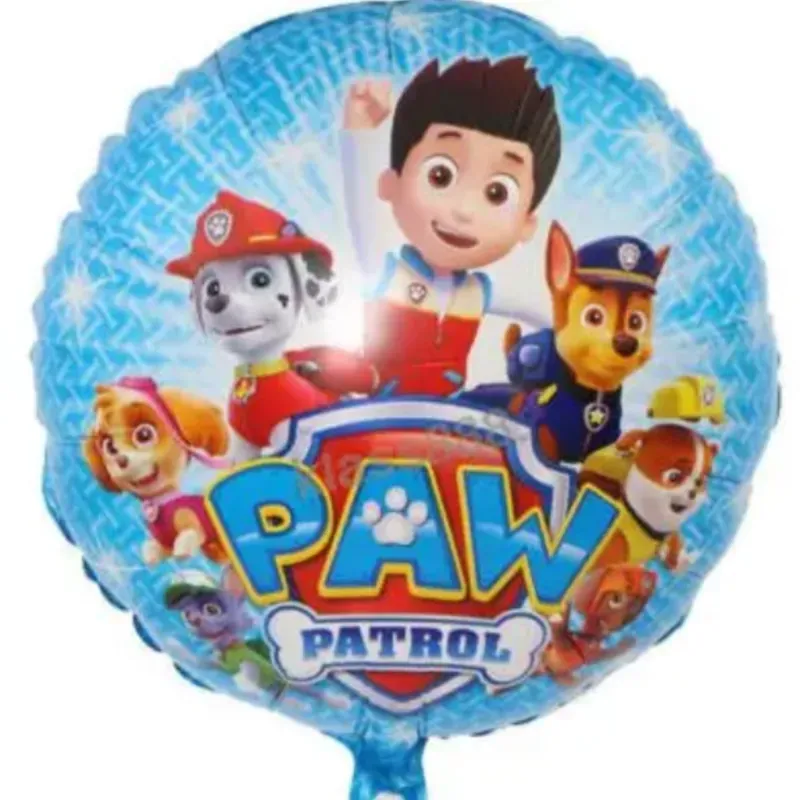 Globo Paw Patrol 18" fondo azul 