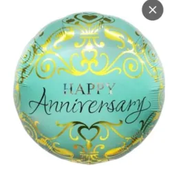 Globo redondo happy anniversary 18"